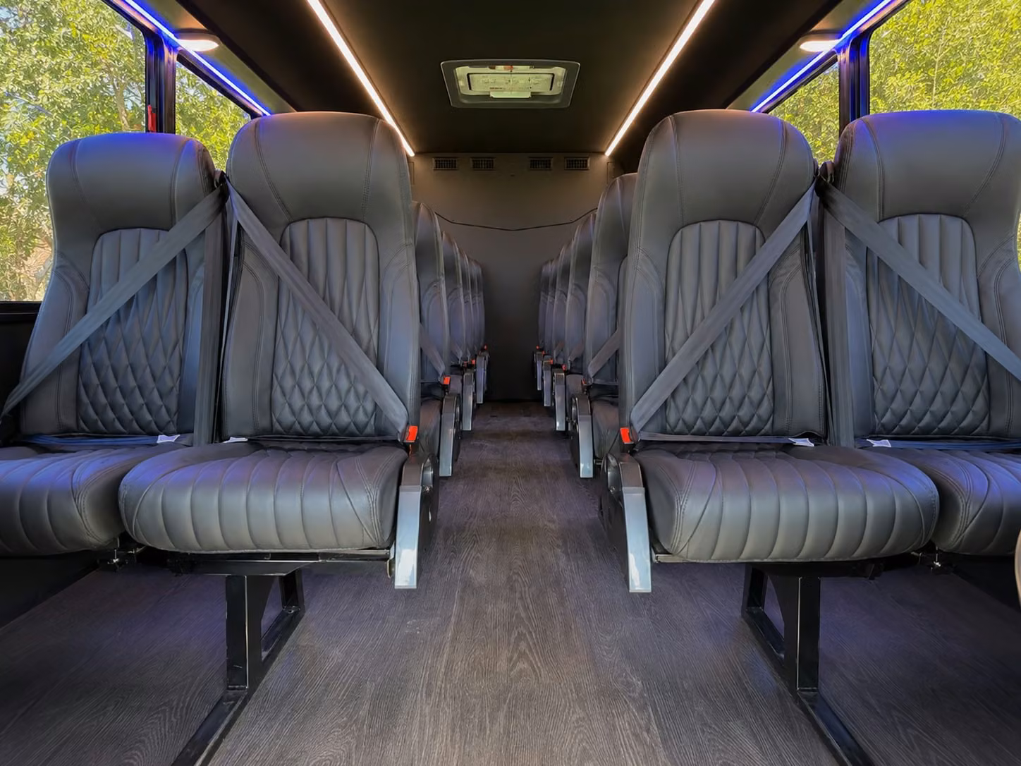 15 passenger minibus interior