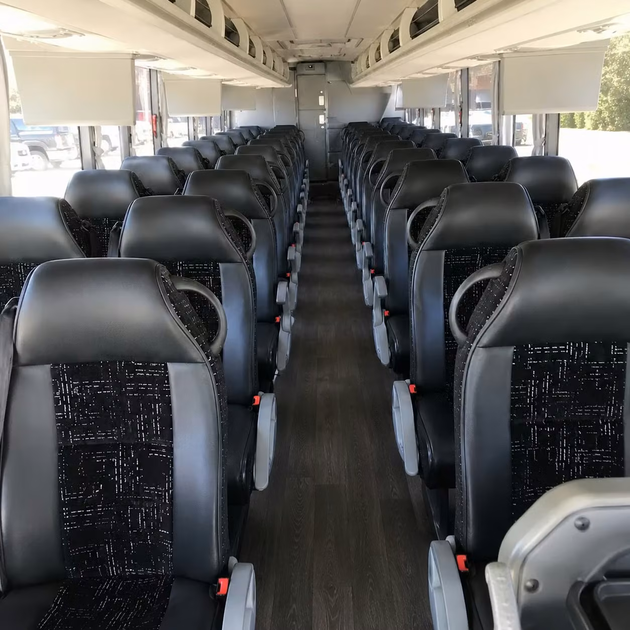 56 passenger charter bus interior